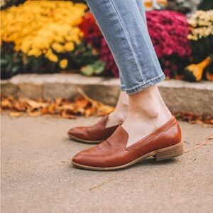 Madewell Frances loafer in chestnut